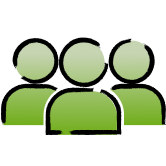 icon of three people
