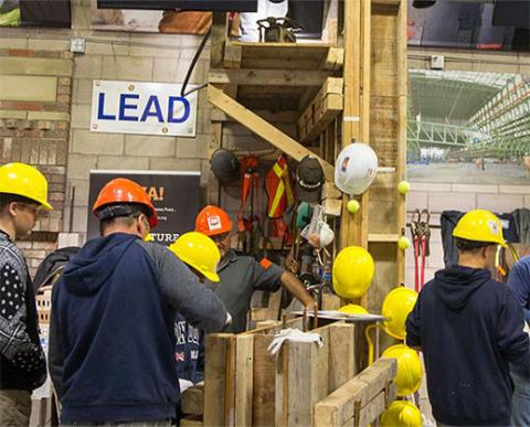 Youth apprentices at Trades Exhibition Hall